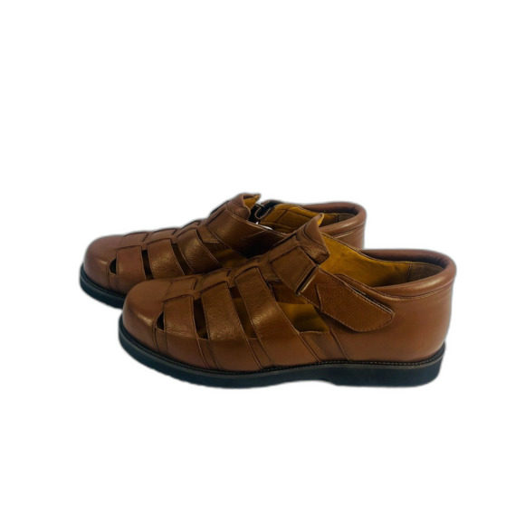 Men\'s Comfort Rite Brown Dressy Sandals 47W New in Box READ Resort Cruise main image 6